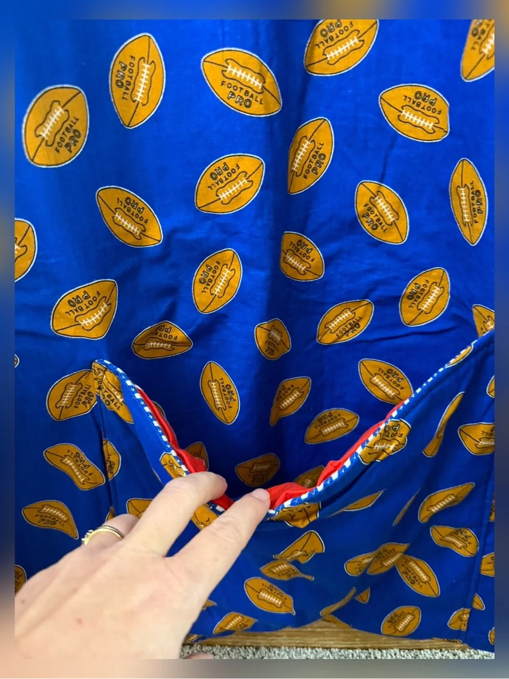 NFL Football Team Hand Made Throw Quilt Blanket